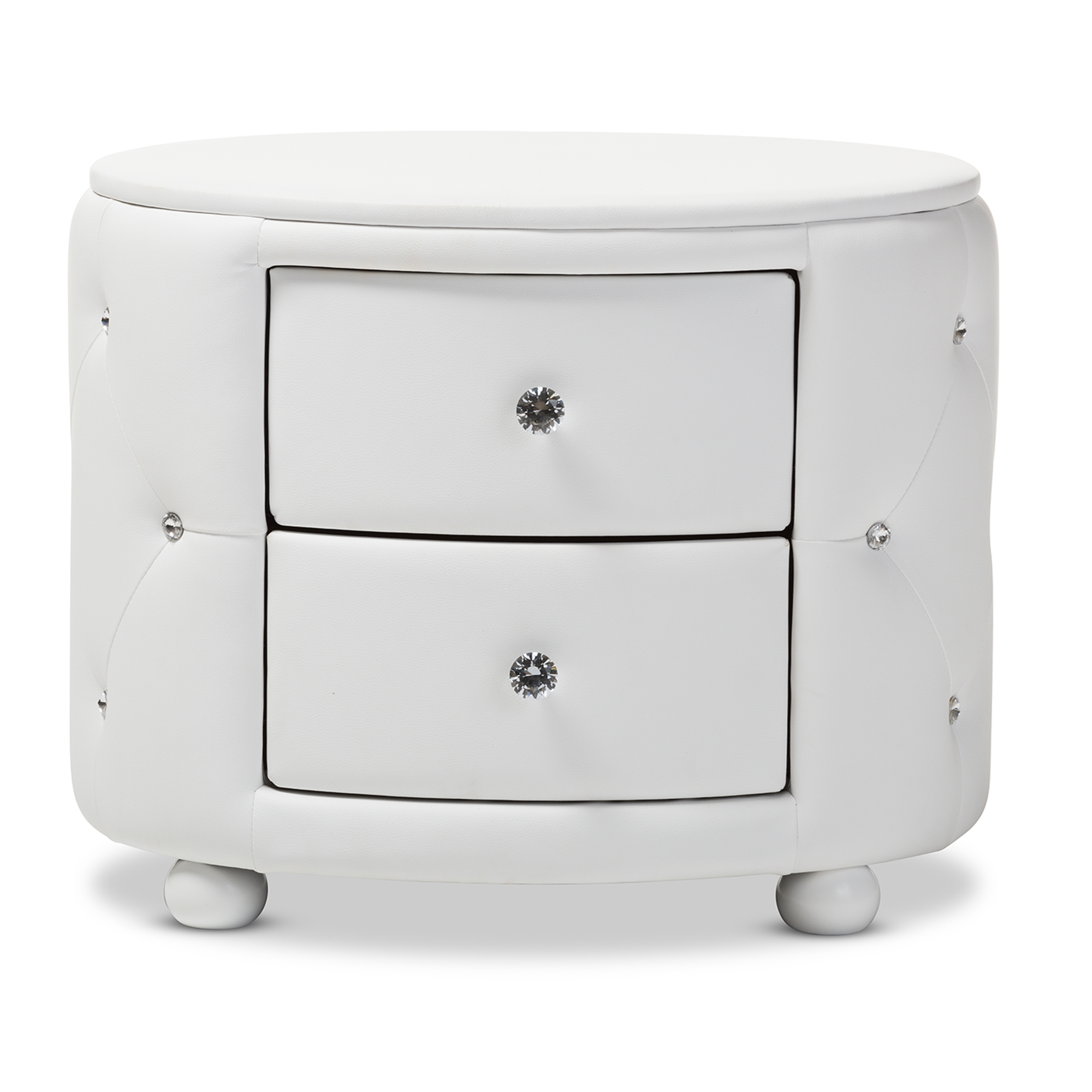 Baxton studio deals nightstand white